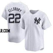 Jacoby Ellsbury Men's New York Yankees White Limited Yankee Home Jersey