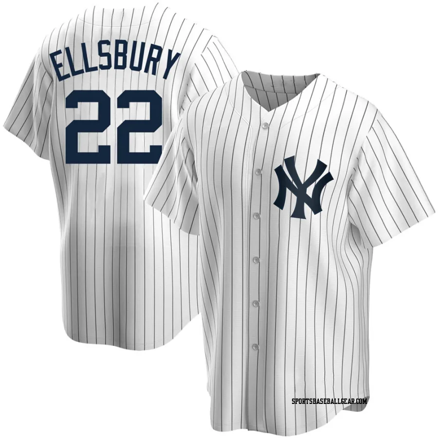 Jacoby Ellsbury Men's New York Yankees White Replica Home Jersey