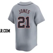 Jacoby Jones Men's Detroit Tigers Gray Limited JaCoby Jones Road Jersey