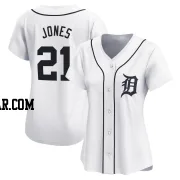 Jacoby Jones Women's Detroit Tigers White Limited JaCoby Jones Home Jersey