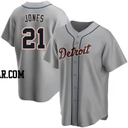 Jacoby Jones Youth Detroit Tigers Gray Replica JaCoby Jones Road Jersey