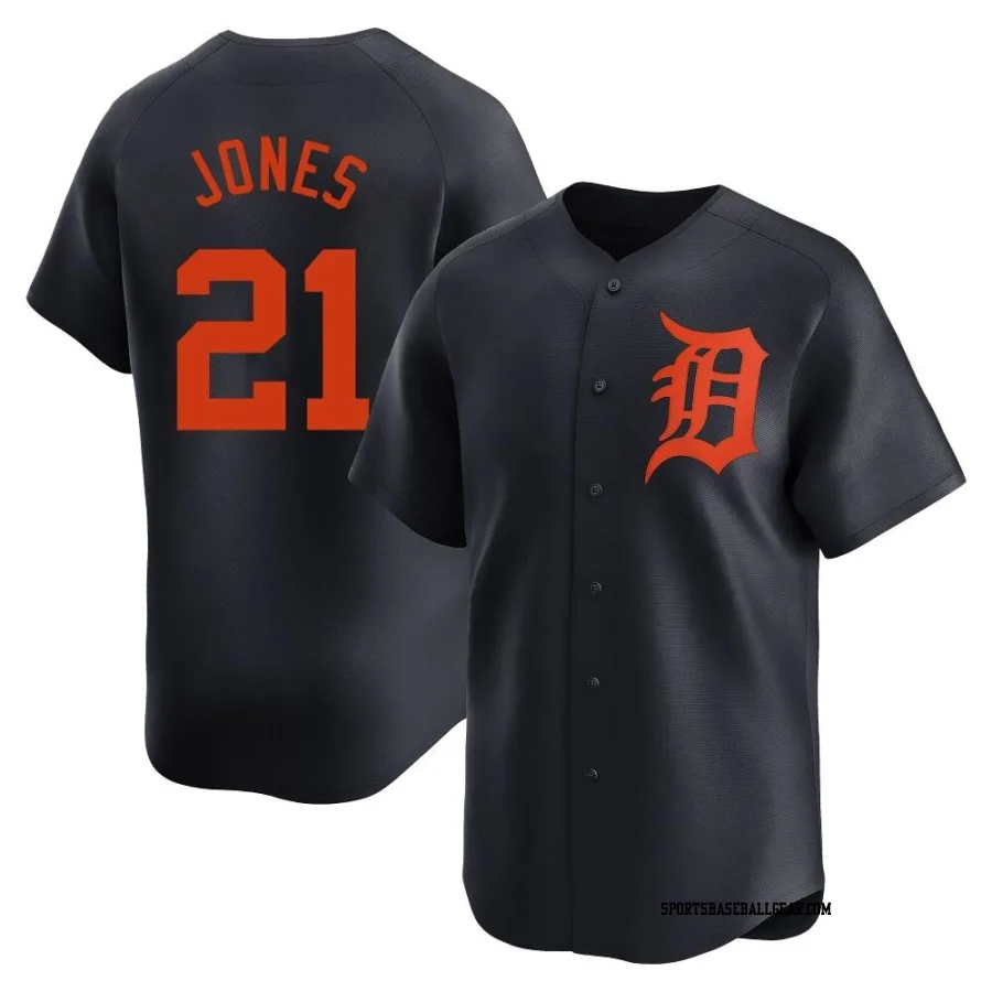 Jacoby Jones Youth Detroit Tigers Navy Limited JaCoby Jones Alternate Jersey