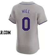 Jaden Hill Men's Colorado Rockies Gray Elite Road Jersey