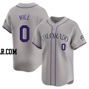 Jaden Hill Men's Colorado Rockies Gray Limited Road Jersey