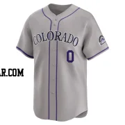 Jaden Hill Men's Colorado Rockies Gray Limited Road Jersey