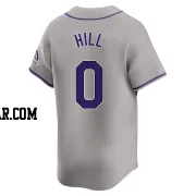 Jaden Hill Men's Colorado Rockies Gray Limited Road Jersey