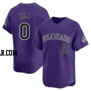 Jaden Hill Men's Colorado Rockies Purple Limited Alternate Jersey