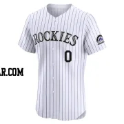 Jaden Hill Men's Colorado Rockies White Elite Home Jersey