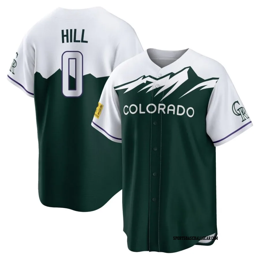 Jaden Hill Youth Colorado Rockies Green Replica 2022 City Connect Jersey