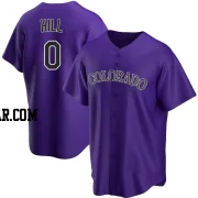 Jaden Hill Youth Colorado Rockies Purple Replica Alternate Jersey