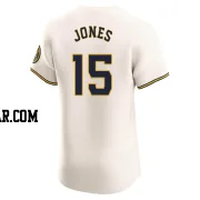 Jahmai Jones Men's Milwaukee Brewers Cream Elite Home Jersey