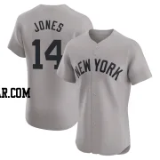 Jahmai Jones Men's New York Yankees Gray Elite Road Jersey