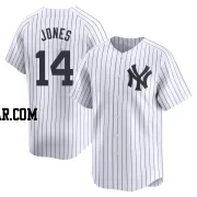 Jahmai Jones Men's New York Yankees White Limited Yankee Home Jersey