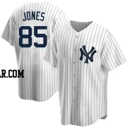 Jahmai Jones Men's New York Yankees White Replica Home Jersey