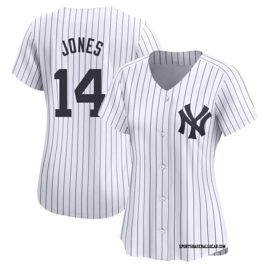 Jahmai Jones Women's New York Yankees White Limited Yankee Home Jersey