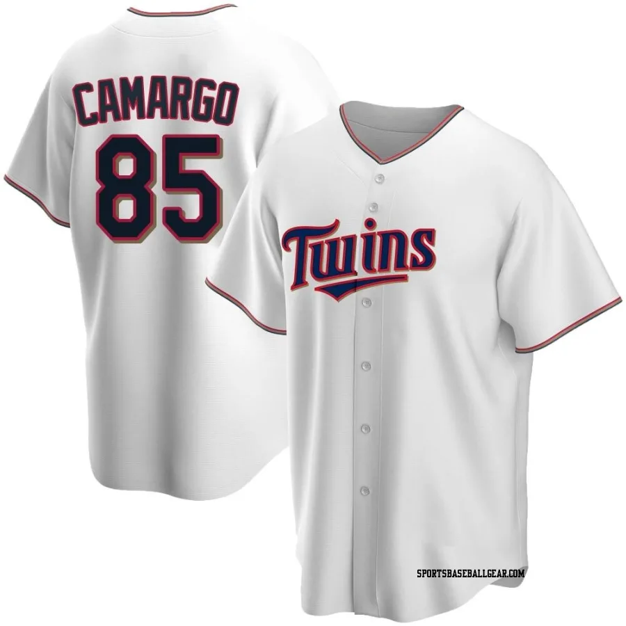 Jair Camargo Youth Minnesota Twins White Replica Home Jersey