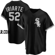 Jairo Iriarte Men's Chicago White Sox Black Replica Alternate Jersey