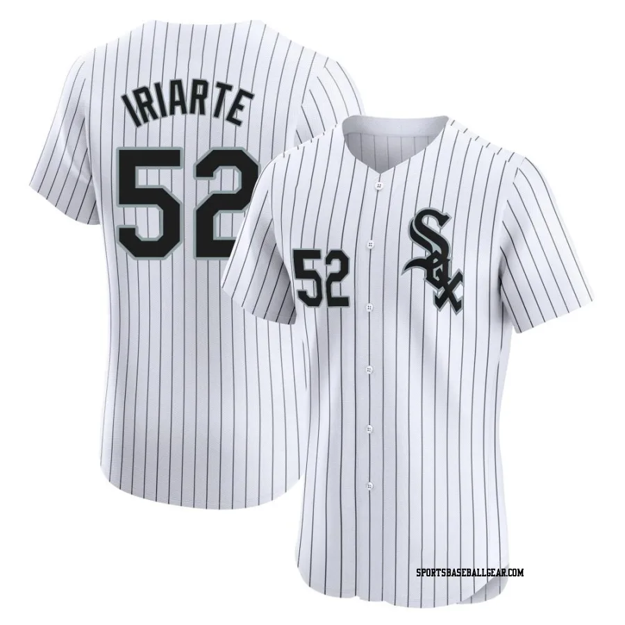 Jairo Iriarte Men's Chicago White Sox White Elite Home Jersey