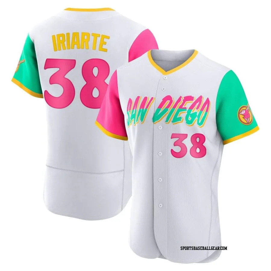 Jairo Iriarte Men's San Diego Padres White Authentic 2022 City Connect Jersey