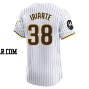 Jairo Iriarte Men's San Diego Padres White Elite Home Patch Jersey