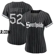 Jairo Iriarte Women's Chicago White Sox Black Replica 2021 City Connect Jersey