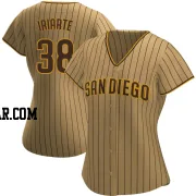 Jairo Iriarte Women's San Diego Padres Tan/Brown Replica Alternate Jersey