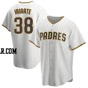 Jairo Iriarte Youth San Diego Padres White/Brown Replica Home Jersey