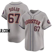 Jairo Solis Men's Houston Astros Gray Limited Away Jersey