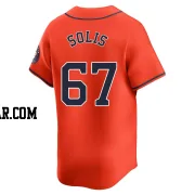 Jairo Solis Men's Houston Astros Orange Limited Alternate Jersey