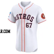 Jairo Solis Men's Houston Astros White Elite Home Patch Jersey