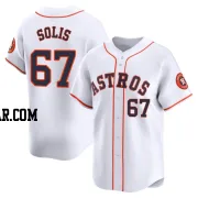 Jairo Solis Men's Houston Astros White Limited Home Jersey