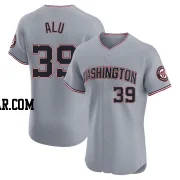 Jake Alu Men's Washington Nationals Gray Elite Road Jersey