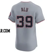 Jake Alu Men's Washington Nationals Gray Elite Road Jersey