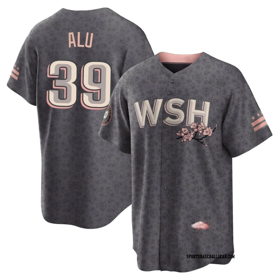 Jake Alu Men's Washington Nationals Gray Replica 2022 City Connect Jersey