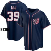 Jake Alu Men's Washington Nationals Navy Replica Alternate Team Jersey