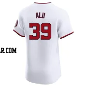 Jake Alu Men's Washington Nationals White Elite Home Jersey