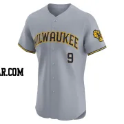 Jake Bauers Men's Milwaukee Brewers Gray Elite Road Jersey