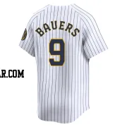 Jake Bauers Men's Milwaukee Brewers White Limited Alternate Jersey