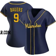 Jake Bauers Women's Milwaukee Brewers Navy Authentic Alternate Jersey