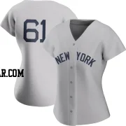 Jake Bauers Women's New York Yankees Gray Authentic 2021 Field of Dreams Jersey