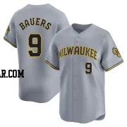 Jake Bauers Youth Milwaukee Brewers Gray Limited Away Jersey