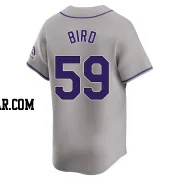 Jake Bird Men's Colorado Rockies Gray Limited Road Jersey