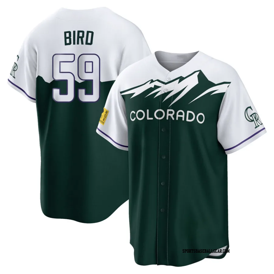 Jake Bird Men's Colorado Rockies Green Replica 2022 City Connect Jersey