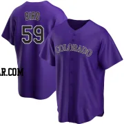 Jake Bird Men's Colorado Rockies Purple Replica Alternate Jersey