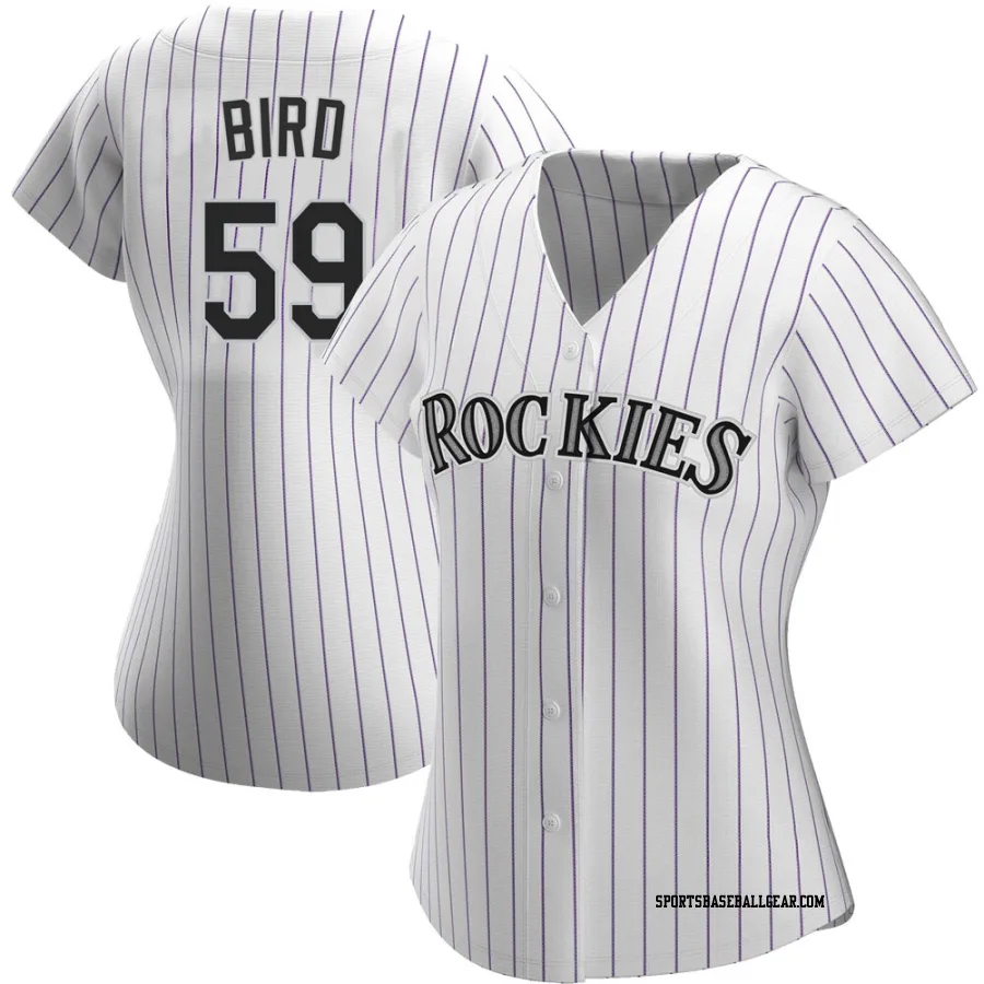 Jake Bird Women's Colorado Rockies White Replica Home Jersey