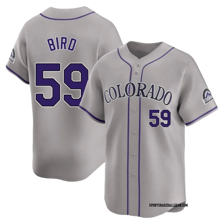 Jake Bird Youth Colorado Rockies Gray Limited Road Jersey