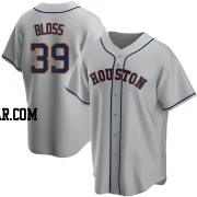 Jake Bloss Men's Houston Astros Gray Replica Road Jersey