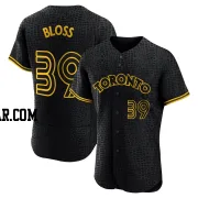 Jake Bloss Men's Toronto Blue Jays Black Authentic Snake Skin City Jersey