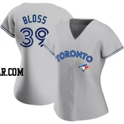 Jake Bloss Women's Toronto Blue Jays Gray Replica Road Jersey