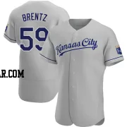 Jake Brentz Men's Kansas City Royals Gray Authentic Road Jersey